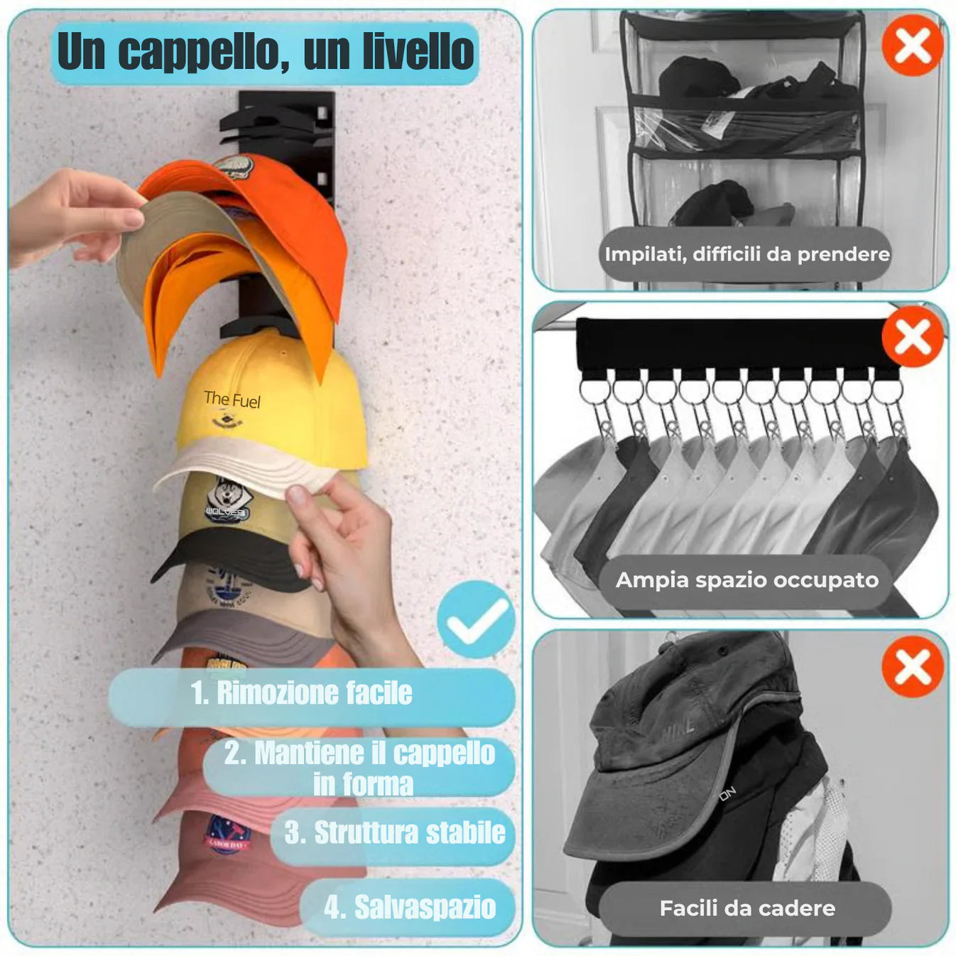 Organizzatore per Cappelli